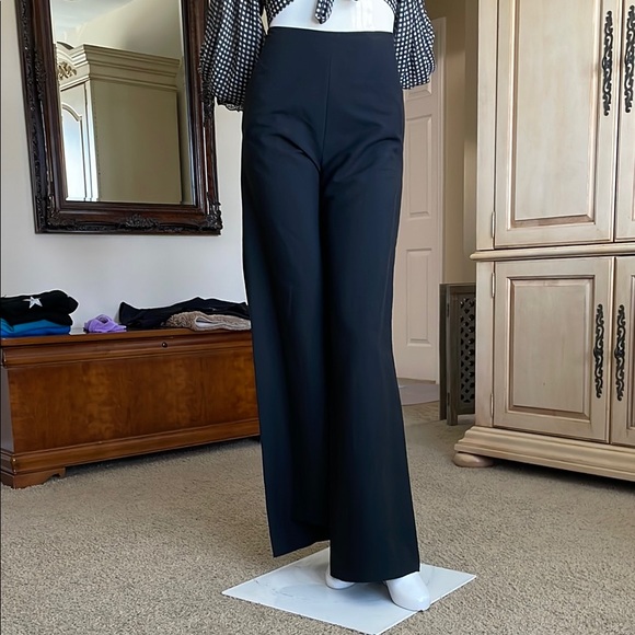 KRIZA Pants - Krizia High Rise Flat Front Wide Leg Minimalist Design Pant Made in Italy NWT 8